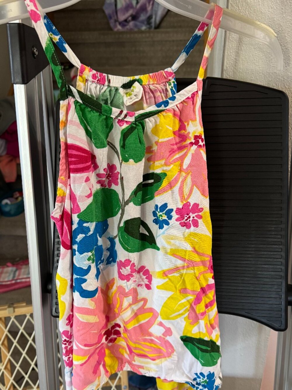 Girls 10/12 Floral Tank Top